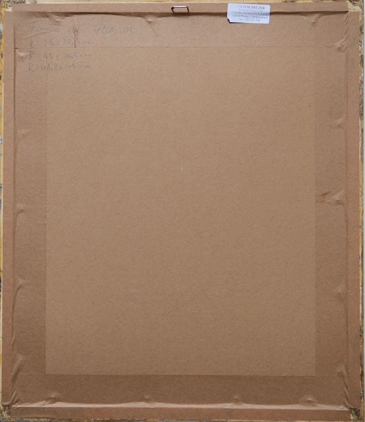 Zakloněný akt s jablkem - 2